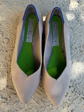 Rothy’s The Point II Ecru Flats Size 7